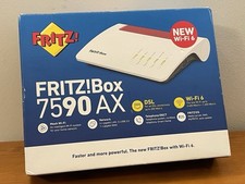 AVM FRITZ!Box 7590 AX Wi-Fi 6 Router - Dual Band, 4 LAN Ports, 300Mbps, White