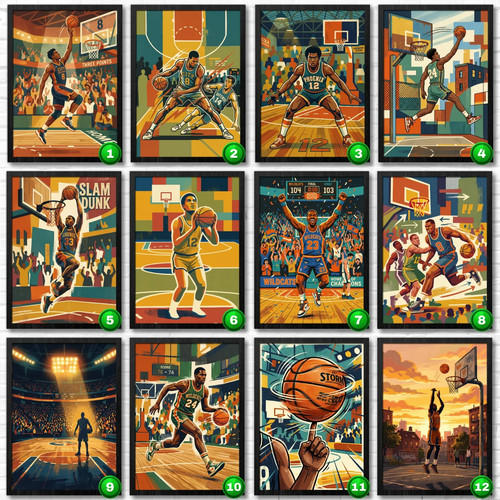 Poster affiche basket - poster,