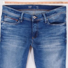 Hommes Tommy Hilfiger SIMON Ajusté Skinny Élasthanne Bleu Jeans W32 L30