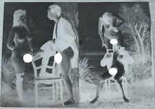 PHOTO ON GLASS PLATE NEGATIVE EROTICISM NUDE 10x15 HOUSE BROTHEL 1900 EROTIC