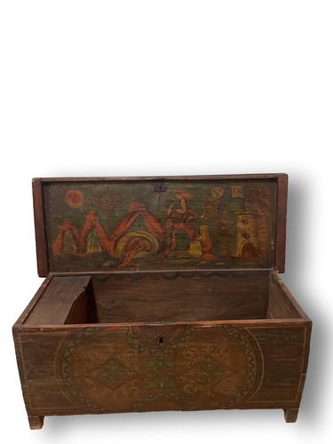Coffre bateau bois - coffre, de