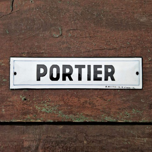 Ancienne plaque émaillée - , «