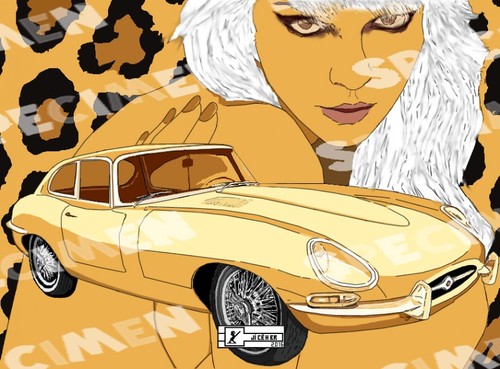 Jaguar type dessin - "jaguar,