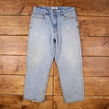 Vintage Levis 550 Jeans 38 x 30 Stonewash Straight Blue Red Tab Denim