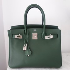Sac Hermès Birkin 30 vert