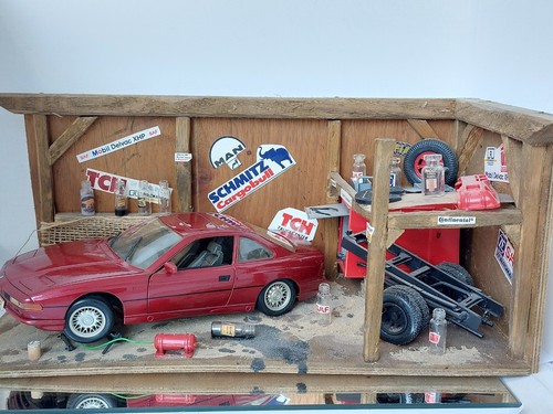 Diorama bmw 850i garage - diorama,