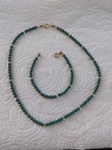 Collier bracelet malachite - bracelet, &