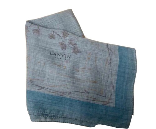 Echarpe lanvin bleue vintage - echarpe,