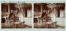 FRANCE Château de Pau Cradle d'Henry IV PHOTO c1935 on glass plate 