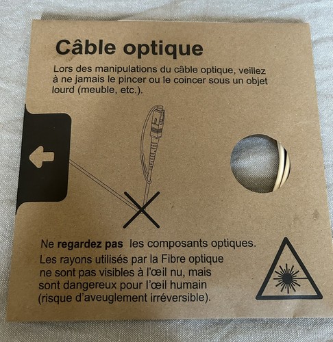 Câble optique neuf - optique,