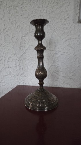Bougeoir ancien métal - bougeoir,