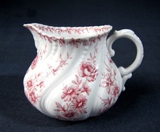 Sarreguemines Fine Porcelain Flowers and Butterflies Milk Pot 1900