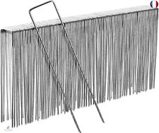100 agrafes Paillage Acier Galva Inoxydable H 17cm L 3.5cm Ø 3mm - Piquet 