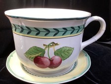 Villeroy & Boch French Garden Fleurence Flower Planter Pot W/Underplate EXCELLNT