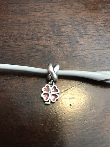 Pandora red clover bead - pandora,