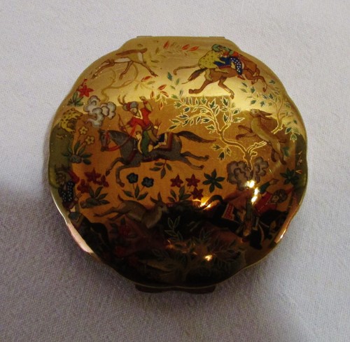 Poudrier ancien metal - ancien,