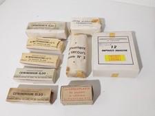 Lot of Antique Medicines Bulbs Bandages
