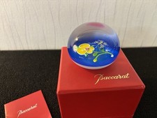 Butterfly Paper Press Ball and Yellow Flower Baccarat Crystal Numbered 140/175