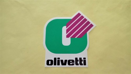 Ancien autocollant olivetti - ancien,