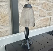 BELLE LAMPE ART DECO FER