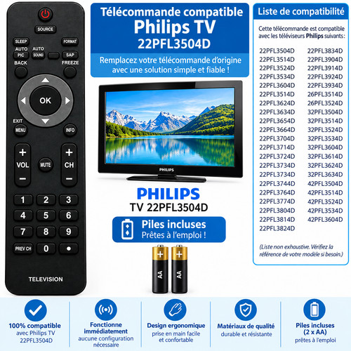 Télécommande compatible pour