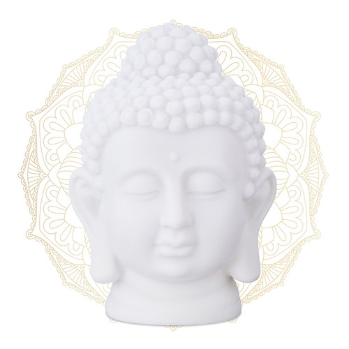 Tête bouddha statuette - tête, de