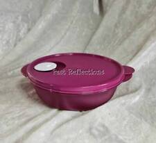 TUPPERWARE CRYSTALWAVE 1.0L MICROWAVE BOWL LIPSTICK PINK