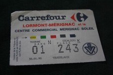 ticket )) GIRONDINS BORDEAUX V YOUGOSLAVIA - Amical 1990