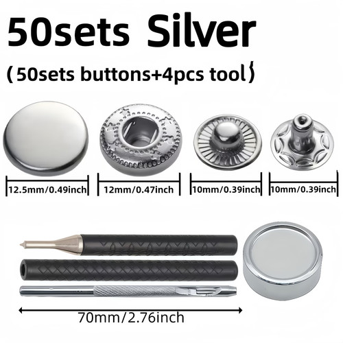 Bouton pression metal - , 50