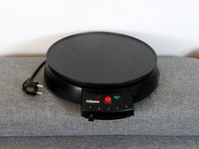 🌼 Crêpière Electrique 30cm avec Thermostat Réglable- 1000 Watt- Tristar