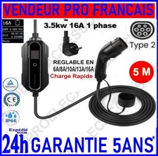 Chargeur VE Type 2 16A 3.5kW