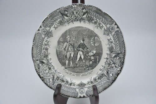 Ancienne assiette parlante - , en