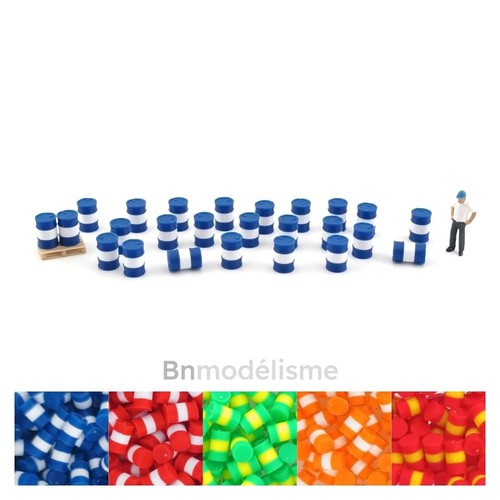 Lot barils bidons fûts - ho, 25
