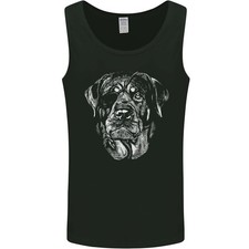 Chien Rottweiler Avec Un Masque Gilet Pour Homme Débardeur