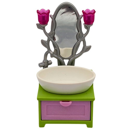 Playmobil lavabo rose vert - playmobil, rose/vert