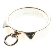 Hermes Collier De Cyan PM Ring Ag925 Silver Used acaf55d6e069968953fcf02a9d11497