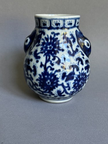Petit vase chinois - , bleu