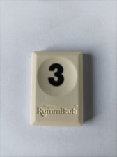 Tuile chiffre 3 trois noir