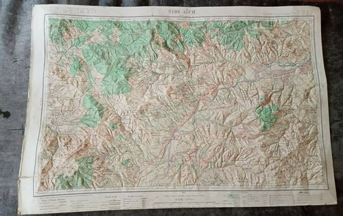 Carte relief sidi aich - relief,