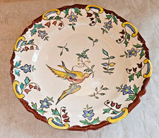 XVIII SIECLE  ASSIETTE FAIENCE  DE MOUSTIERS BON ETAT