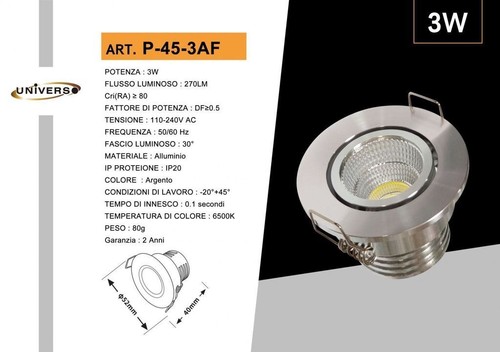 Mini spot led universe - led,