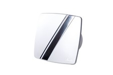 Extracteur d'air Hygrostat Minuterie Silent Linea Argent 100mm Ventilateur axial