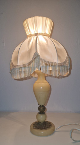 Lampe table vintage marbre - table,