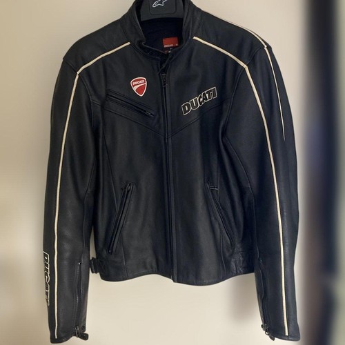 Blouson moto cuir ducati - blouson,