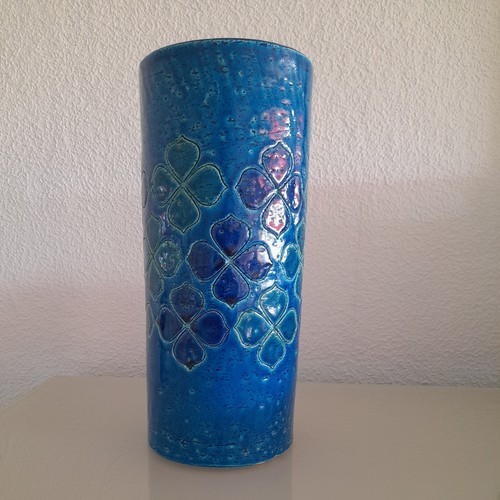 Vase rouleau bitossi blue - vase,