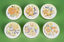 6 petites assiettes vieux rhodes en porcelaine boch Belgique