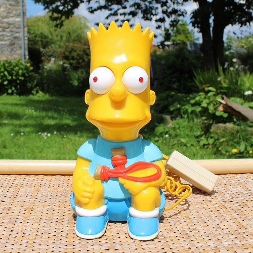 Téléphone vintage bart - téléphone,