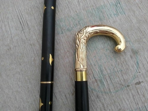 Ancien bâton marche canne - ancien,