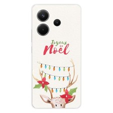 Coque en silicone - Compatible Xiaomi Redmi Note 14 4G - design renne lumineux