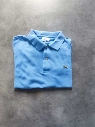 Polo lacoste bleu - polo, –